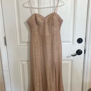 BNWT Rose Gold formal gown